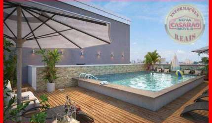 Apartamento com 2 dormitórios à venda, 55 m² por R$ 412.042,85 - Aviação - Praia Grande/SP