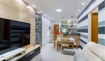 Apartamento com 3 dormitórios à venda, 76 m² por R$ 630.000,00 - Vila Galvão - Guarulhos/SP