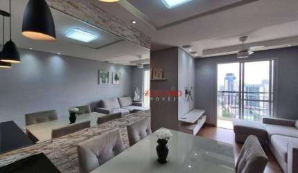 Apartamento com 3 dormitórios para alugar, 64 m² por R$ 4.000,00/mês - Gopoúva - Guarulhos/SP