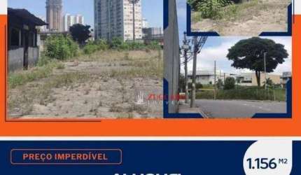Terreno para alugar, 1156 m² por R$ 5.837,00/mês - Vila Augusta - Guarulhos/SP