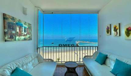 Apartamento frente mar à venda na Praia da Pitangueiras, 4 dormitórios, lazer, 2 vagas
