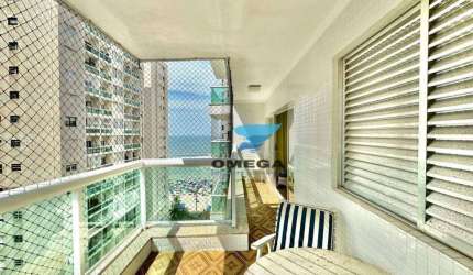 Apartamento à venda, Praia das Pitangueiras, Guarujá, Calçadão, Vista mar,  4 Quartos (1 suíte), Sala para 3 ambientes, Varanda.