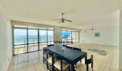 Apartamento com 6 quartos à venda -Frente Total -Praia das Pitangueiras - Guarujá.