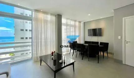 Apartamento com vista mar e reformado à venda pertinho do mar na Praia das Pitangueiras - Guarujá/SP. Localização privilegiada!