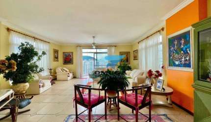 Apartamento com sacada e vista mar, 4 dormitórios, Sendo 4 Suítes à venda na Praia das Pitangueiras - Guarujá/SP
