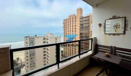 Apartamento à venda na praia das Pitangueiras no Guarujá I Omega Imoveis