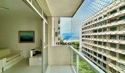 Apartamento à venda na praia das Pitangueiras no Guarujá I Omega Imoveis