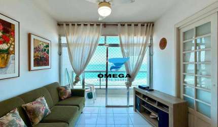 Apartamento beira mar à venda na praia das Pitangueiras no Guarujá I Omega Imoveis