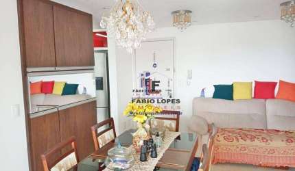 Apartamento com 2 dormitórios à venda, 73 m² por R$ 585.000,00 - Vila Valparaíso - Santo André/SP