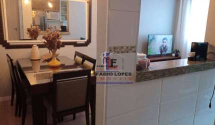 Apartamento com 3 dormitórios à venda, 58 m² por R$ 320.000,00 - Parque São Vicente - Mauá/SP