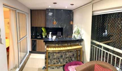 ** EDIFÍCIO ACCANTO - PORTEIRA FECHADA - Maravilhoso apartamento c/ ampla varanda gourmet c/ churrasqueira **