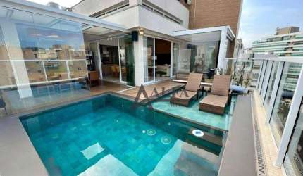 ** Casa Del Mar - OPORTUNIDADE - Cinematográfica cobertura penthouse c/ piscina c/ deck molhado e ampla área gourmet c/ churrasqueira - 4 Vagas **