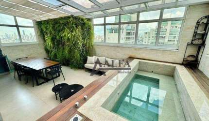 ** Central Park Moóca - OPORTUNIDADE - Cinematográfica cobertura c/ piscina e área gourmet c/ churrasqueira - 4 Vagas + Depósito **