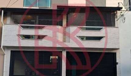 Sobrado para Venda em Santo André, Vila Linda, 3 dormitórios, 1 suíte, 2 banheiros, 2 vagas