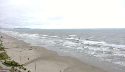 Vila Caiçara - apto alto padrão, frente total para o mar.