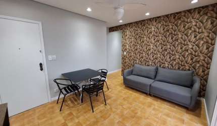 Vila Caiçara, lindo apto 1 dorm, sacada, 54,00m2, próximo ao mar