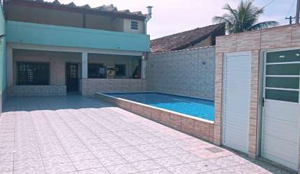 Casa Sobrado 2 quartos - Piscina - Lado Praia na Vila Caiçara em Praia Grande - RP74