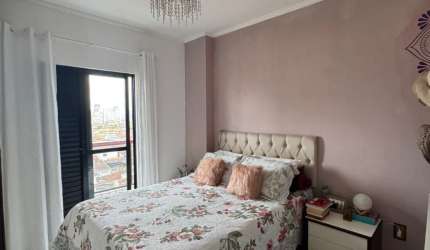 Vila Caiçara, apto 2 dorms, suite, 2 sacadas, próximo ao mar