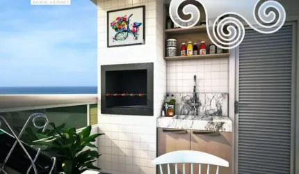 APARTAMENTO 2 QUARTOS - 50 METROS DA PRAIA - PLANO A PARTIR DE R$ 39.000 DE ENTRADA - MARACANA - PRAIA GRANDE - RPJ94