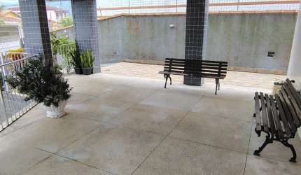 Vila Caiçara, apto 2 dorms, 2 banheiros, excelente localização