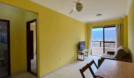 Apartamento 1 Quarto - Prédio Frente Mar - Vila Caiçara em Praia Grande - SP - RPJ131