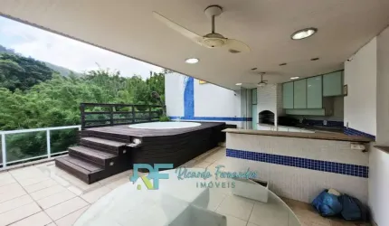 Cobertura duplex no Humaitá - 4 quartos, 2 suítes, 3 vagas