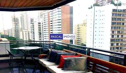 Apartamento com 4 quartos para alugar na Alameda dos Aicás, 565, Moema, São Paulo, 212 m2 por R$ 15.500