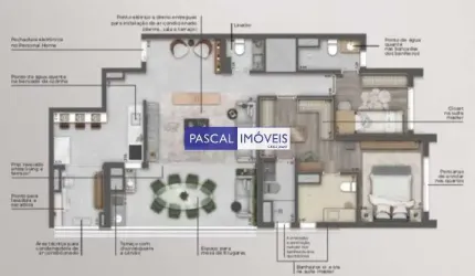 Apartamento com 2 quartos à venda na João de Sousa Dias, 939, Campo Belo, São Paulo, 109 m2 por R$ 1.800.000