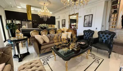 Casa com 4 suítes 8 banheiros e 2 vagas de garagem, hidro e piscina, Finamente Decorado e Mobiliado em Camboriú.
