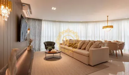 APARTAMENTO 4 DORMITÓRIOS SENDO 2 SUÍTE E 3 VAGAS DE GARAGEM., FINAMENTE MOBILIADO E DECORADO, EQUIPADO EM BALNEÁRIO CAMBORIÚ -SC