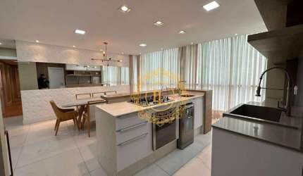 Belíssimo apartarmento na Barra Norte de Balneário Camboriú -SC, 04 amplas suítes, unidade decorada e imobiliada, possuí 02 vagas privativas