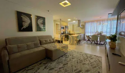 Apartamento mobilado e decorado 03 dormitórios sendo 01 suíte, 103m2 privativos, lazer completo.