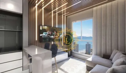 Flat com vista mar e 2 dormitórios à venda, Meia Praia - Itapema/SC
