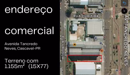 Terreno com 1155m² na Avenida Tancredo Neves