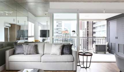 Apartamento com 1 quarto para alugar na Rua Jean Peltier, --, Cidade Monções, São Paulo, 63 m2 por R$ 4.800
