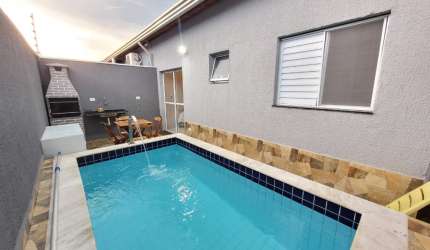 Casa em condominio com piscina privativa, todo mobiliado - Itanhaém/SP