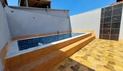Casa nova com piscina - Jardim Guacyra - Itanhaém/SP