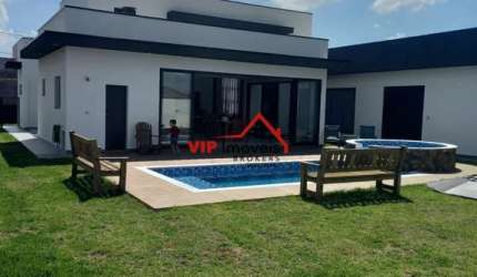 Excelente casa térrea de Alto Padrão no Condomínio Terras Caxambu com 340m²