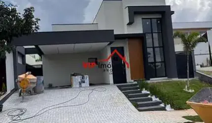 Linda casa térrea com 163m² de ára construída no Condomínio Gran Ville São Venâncio