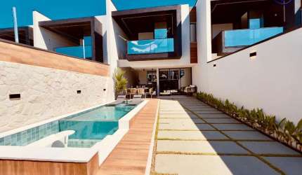 Casa em condomínio fechado com 4 quartos à venda na Francisco Ferreira da Silva, 544, Timbu, Eusébio, 144 m2 por R$ 759.900