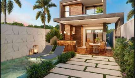 Casa em condomínio fechado com 3 quartos à venda na Honório Abreu, 10, Olho D'água, Eusébio, 109 m2 por R$ 579.900