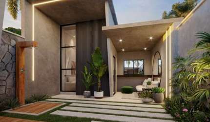 Casa em condomínio fechado com 3 quartos à venda na Pampa, 250, Timbu, Eusébio, 90 m2 por R$ 379.900