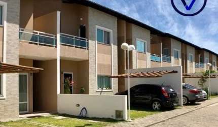 Casa em condomínio fechado com 3 quartos à venda na Rua Santa Cecília, 2700, Guaribas, Eusébio, 103 m2 por R$ 545.000