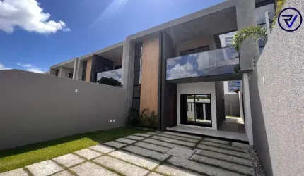 Casa em condomínio fechado com 4 quartos à venda na Francisco Custódio Pereira, 65, Tamatanduba, Eusébio, 142 m2 por R$ 759.000