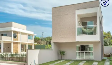 Casa em condomínio fechado com 3 quartos à venda na Blumenau, 365, Centro, Eusébio, 105 m2 por R$ 580.000