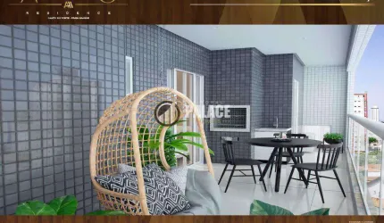 Apartamento com 1 dormitório à venda, 59 m² por R$ 480.000,00 - Canto do Forte - Praia Grande/SP