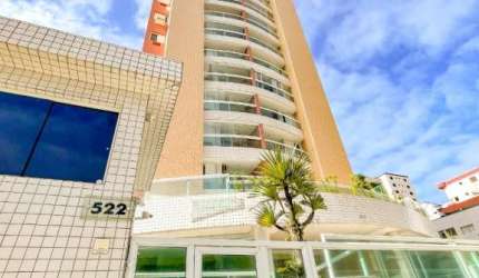 Apartamento 3 dmt e sacada no Forte em Praia Grande SP.