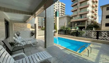 Apartamento com 2 dormitórios e 2 sacada na Tupi em Praia Grande SP.