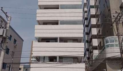 Apartamento de 1 dormitório com sacada gourmet no Canto do Forte.