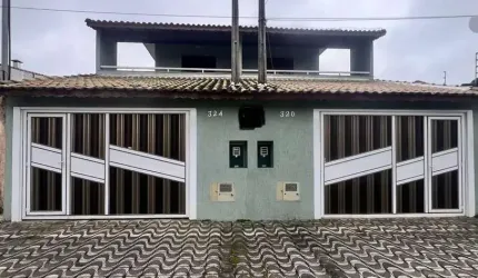 Imperdível casa à venda em Praia Grande-SP, Maracanã: 2 quartos, 2 suítes, 1 sala, 3 banheiros, 2 vagas - 132,60 m²!